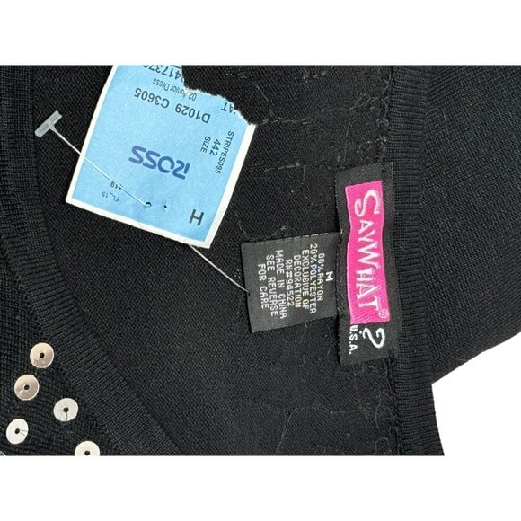 NWT Say What Sequined Sweater Dress  Body Con size M Women - Picture 6 of 6